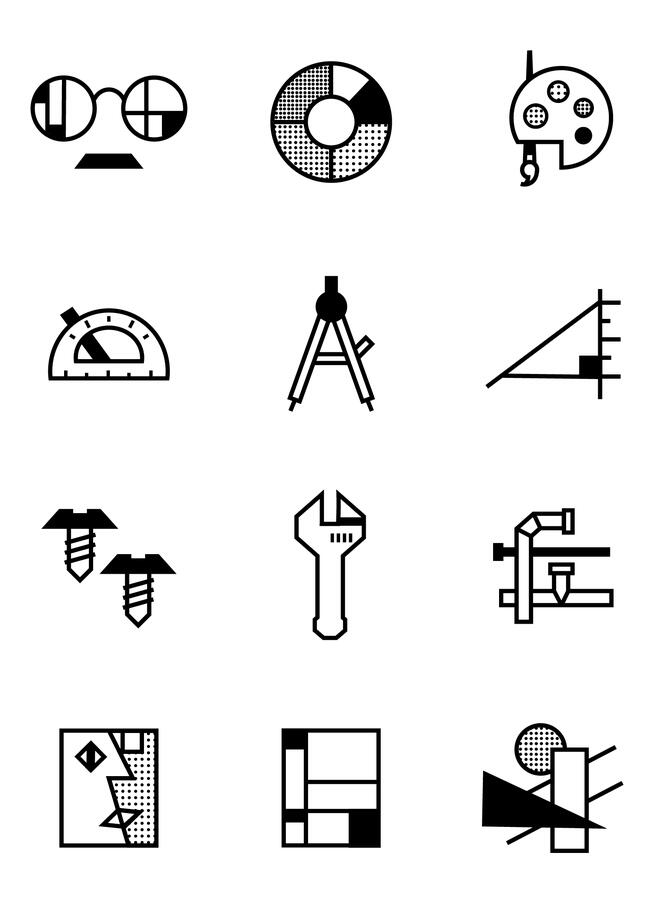 Icon Set - De Stijl Icon Set - De Stijl
